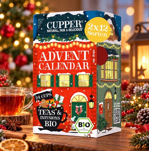 Cupper bio tee adventskalender - tee,