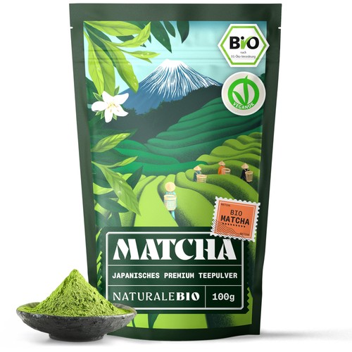 Naturalebio matcha tee - tee, pulver