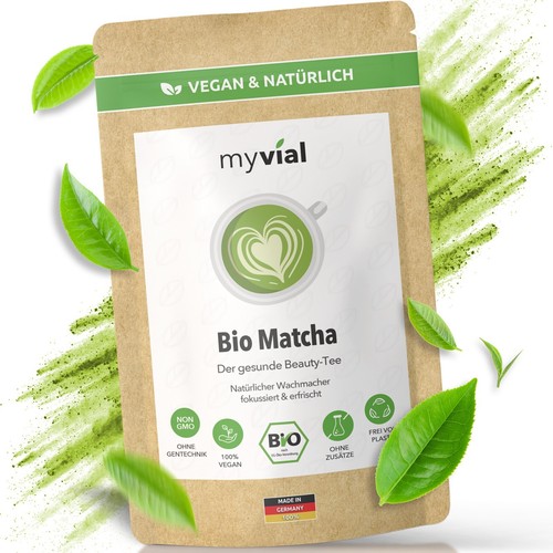 Premium matcha pulver - bio, 100g
